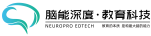 脑能深度 · 教育科技logo设计 彩色图标+黑色字体 横版